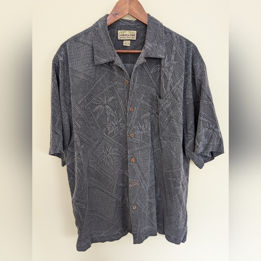 Jamaica Jaxx Silk men's shirt XL grey